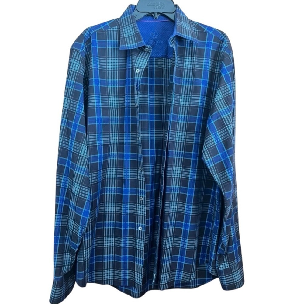 Bugatchi Uomo Classic Fit Plaid Button Down Size L
